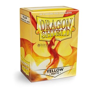 Dragon Shield Standard Sleeves - Matte Yellow (100 Sleeves)