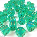 Borealis 12mm d6 Light Gold Luminary Dice Block