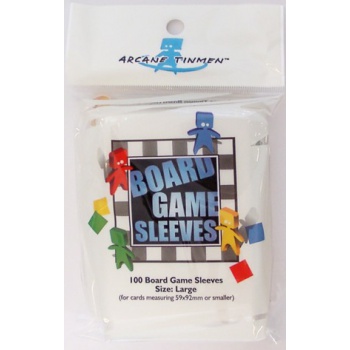 Arcane Tinman - Board Games Sleeves Clear: 59x92mm [Large] (100 Sleeves)