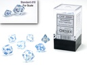 Borealis Mini-Polyhedral light blue Luminary7-Dice