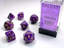 VORTEX PURPLE W/GOLD SIGNATURET POLYHEDRAL 7-D