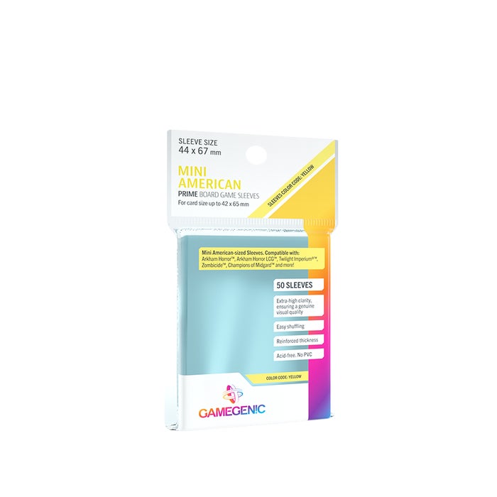PRIME Mini American -Sized Sleeves Clear