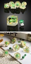 Resin Dice Set (7) Green Mushroom