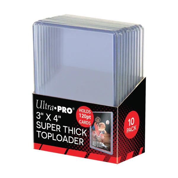 UP - TOPLOADER - 3" X 4" SUPER THICK 25STK