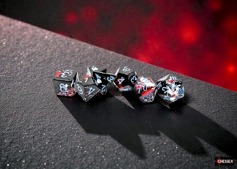 Brush™ Polyhedral Dark Side™/blue 7-Die Set