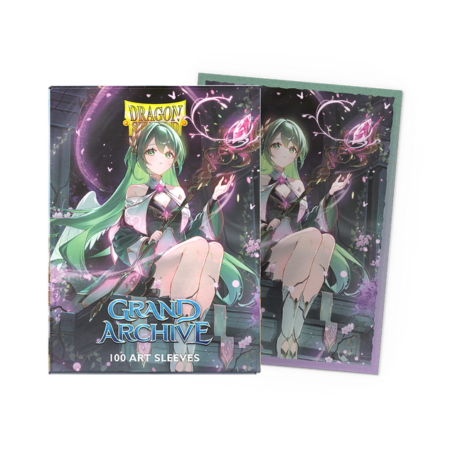 Dragon Shield - Standard Licensed Dual Art Sleeves: Grand Archive: Ariel, Archangel of Natura [Matte] (100 Sleeves)