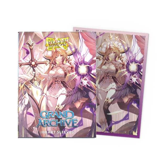 Dragon Shield - Standard Licensed Dual Art Sleeves: Grand Archive: Haniel, Archangel of Spectra [Matte] (100 Sleeves)