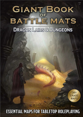 The Giant Book of Battle Mats  - Dragon Lairs & Dungeons