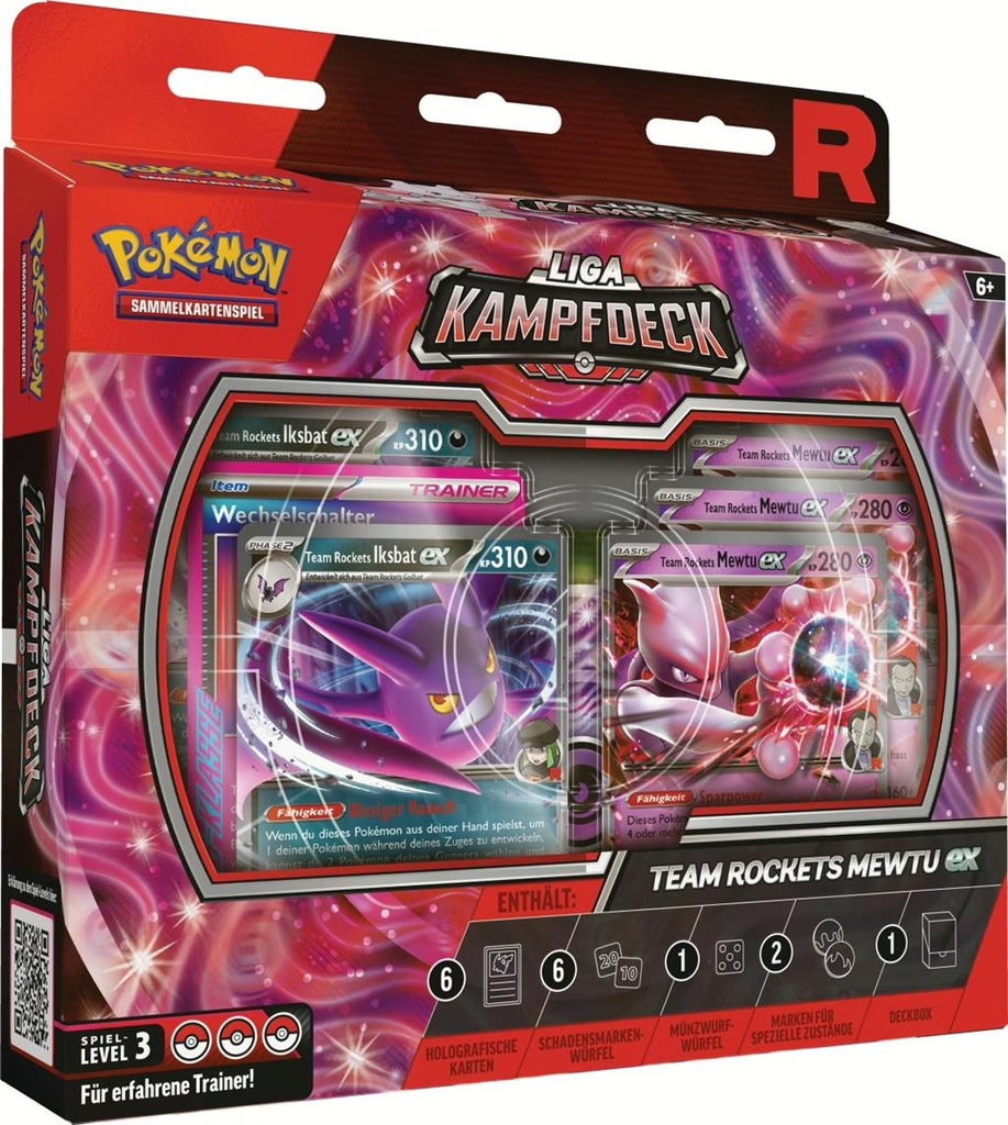Pokemon Liga-Kampfdeck Rockets Mewtu - DE