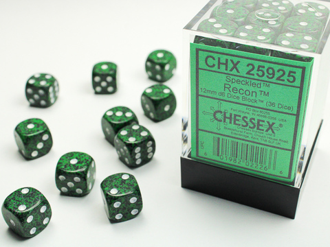 Speckled 12mm d6 Recon Dice Block (36 dice)