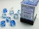 NEBULA DARK BLUE W/WHITE SIGNATURET 12MM D6