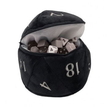 [2110000073954] UP - D20 Plush Dice Bag - Black