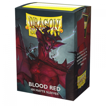 [2110000097530] Dragon Shield Standard Matte Sleeves - Blood Red 'Simurag' (100 Sleeves)