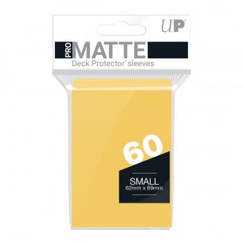 [2110000098155] UP - Small Sleeves: Yellow [Matte] (60 Sleeves)
