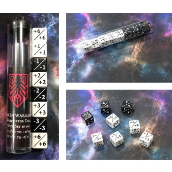 [2110000102876] Kraken Wargames Dice Positive/Negative D6 Dice