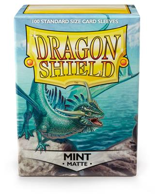 [2110000022648] Dragon Shield Standard Sleeves - Matte Mint (100 Sleeves)