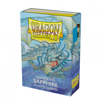 [2110000142575] Dragon Shield Small Sleeves - Japanese Matte Sapphire 'Turikos' (60 Sleeves)