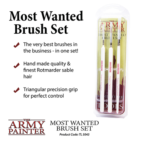 [2110000143343] The Army Painter - Most Wanted Brush Set