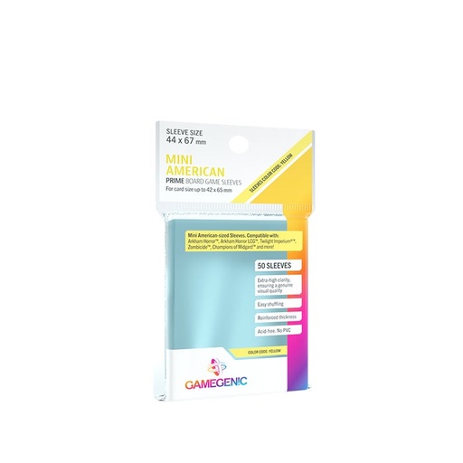 [2110000149949] PRIME Mini American -Sized Sleeves Clear