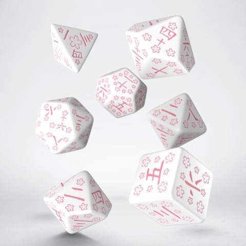 [2110000151775] Japanese Dice Set: Cherry Blossoms Petals