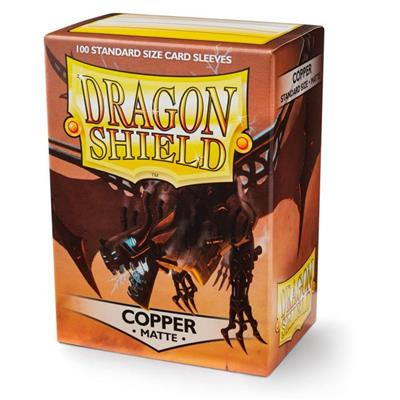 [2110000028527] Dragon Shield Standard Matte Sleeves - Copper 'Draco Primus' (100 Sleeves)