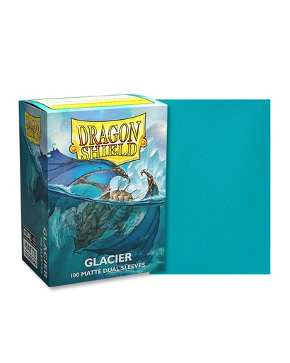 [2110000165000] Dragon Shield Standard Matte Dual Sleeves - Glacier Miniom (100 Sleeves)