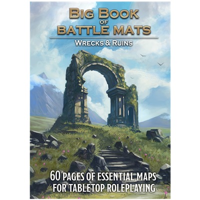 [2110000168476] Big Book of Battle Mats Wrecks & Ruins