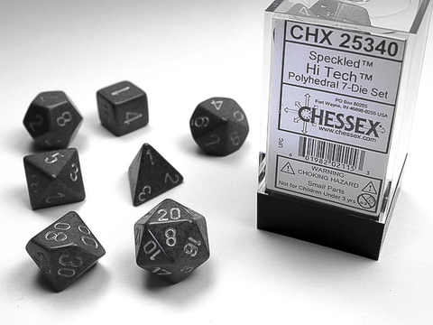 [2110000034665] Speckled Polyhedral Hi-Tech 7-Die Set