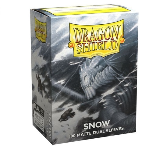 [2110000176754] Dragon Shield Dual Matte Sleeves - Snow 'Nirin' (100 Sleeves)