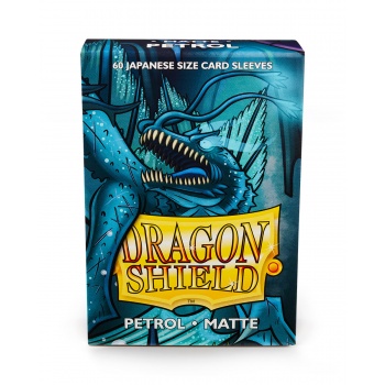 [2110000036874] Dragon Shield Japanese Matte Sleeves - Petrol (60 Sleeves)