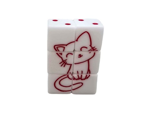 [2110000187002] Würfelset D6 Cat Puzzle 869 (6 Stück)