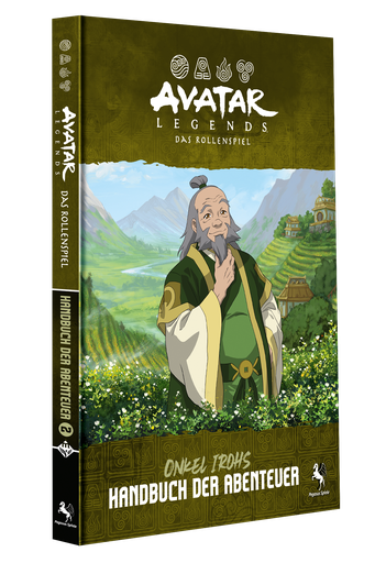 [P0042614] Avatar Legends – Das Rollenspiel: Onkel Irohs Handbuch der Abenteuer (Hardcover)