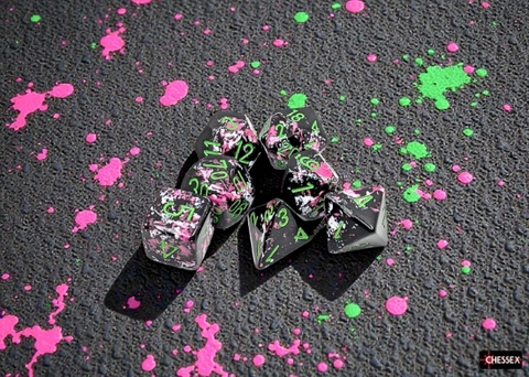 [P0043199] Brush™ Polyhedral Paintball™/green 7-Die Set