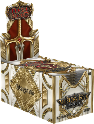 [P0043369] Flesh & Blood TCG - Mastery Pack Warrior Display (12 Booster) - EN