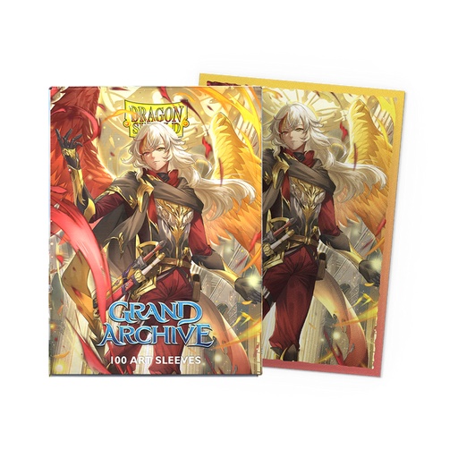 [P0043580] Dragon Shield - Standard Licensed Dual Art Sleeves: Grand Archive: Azrael, Archangel of Materia [Matte] (100 Sleeves)