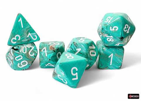 [P0043590] Marble Oxi-Copper™/white Mega-Hedral® 7-Die Set