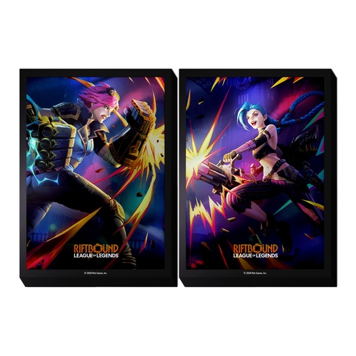[P0043793] Riftbound: League of Legends TCG - Vendetta Art Sleeves 1 - Jinx vs Vi
