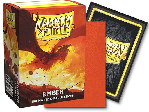 [2110000195885] Dragon Shield Dual Matte Sleeves - Ember 'Alaric, Revolution Kindler' (100 Sleeves)
