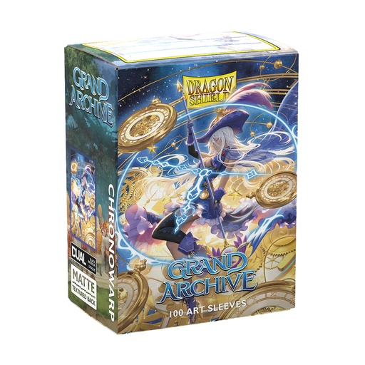 [2110000197339] Dragon Shield - Standard Licensed Dual Art Sleeves: Grand Archive: Chronowarp [Matte] (100 Sleeves)