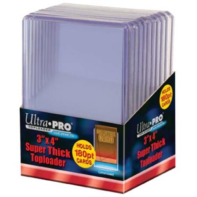 [2110000053666] UP - TOPLOADER 3" X 4" SUPER THICK 130PT 10