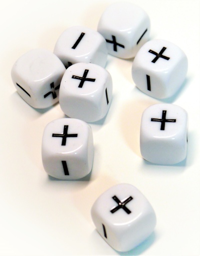 [2110000064389] Würfelset: Fate/Fudge White (12)